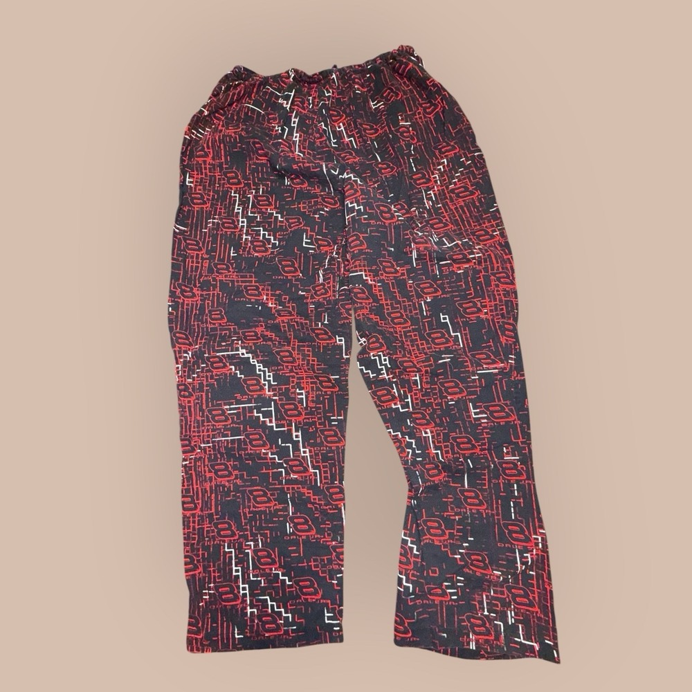 Vintage Y2K Dale Earnhardt Jr #8 Pajama Pants L Winners Circle NASCAR